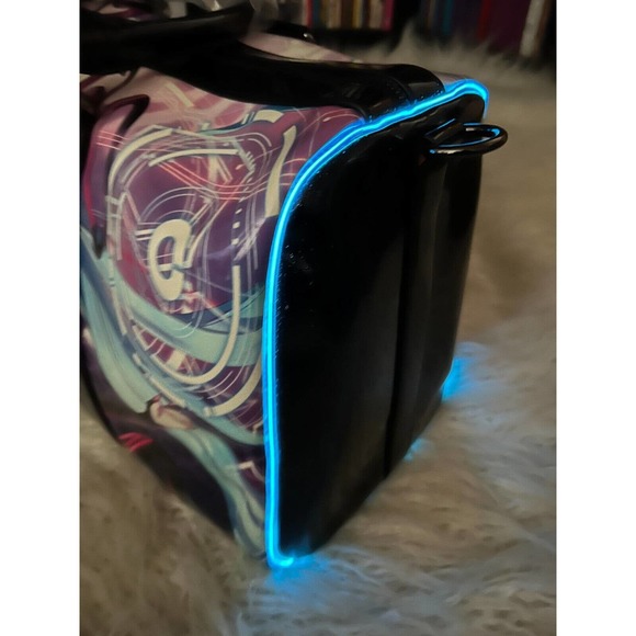 Dolls Kill X Hatsune Miku Duffle Bag Weekender Light up Bag - Picture 7 of 7